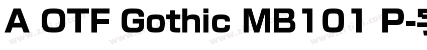 A OTF Gothic MB101 P字体转换